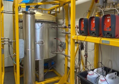 Impianto pilota di upgrade ex-situ di biogas/incremento metano prodotto per metanogenesi idrogenotrofa