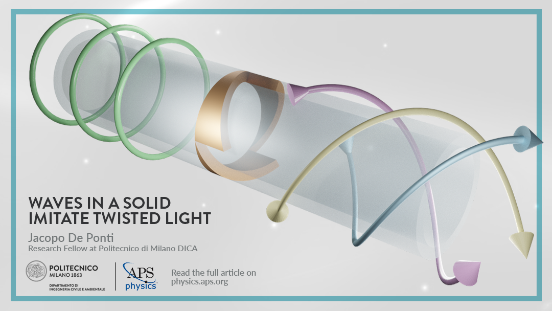 Waves in a Solid Imitate Twisted Light