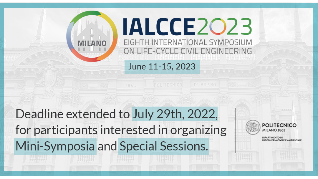 IALCCE 2023 – Nuova deadline per l’organizzazione di Mini-Simposi e Sessioni Speciali