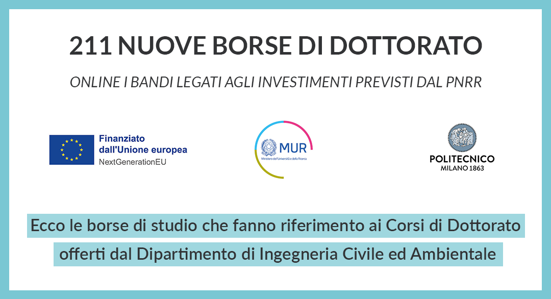 Nuove borse di dottorato di ricerca DICA