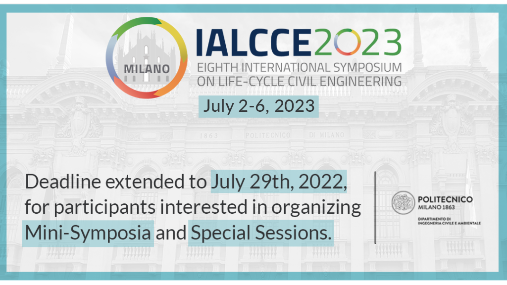 IALCCE 2023 – LIFE-CYCLE CIVIL ENGINEERING @ POLITECNICO DI MILANO