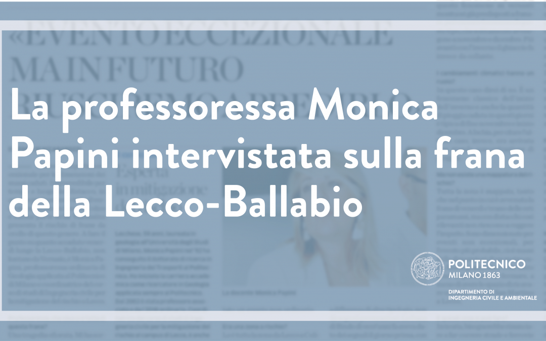 Frana nel lecchese – Intervista alla docente Monica Papini