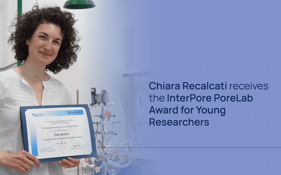 Chiara Recalcati premiata con l’InterPore PoreLab Award for Young Researchers