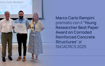Marco Carlo Rampini awarded the “Young Researcher Best Paper Award on Corroded Reinforced Concrete Structures” at fibCACRCS 2025